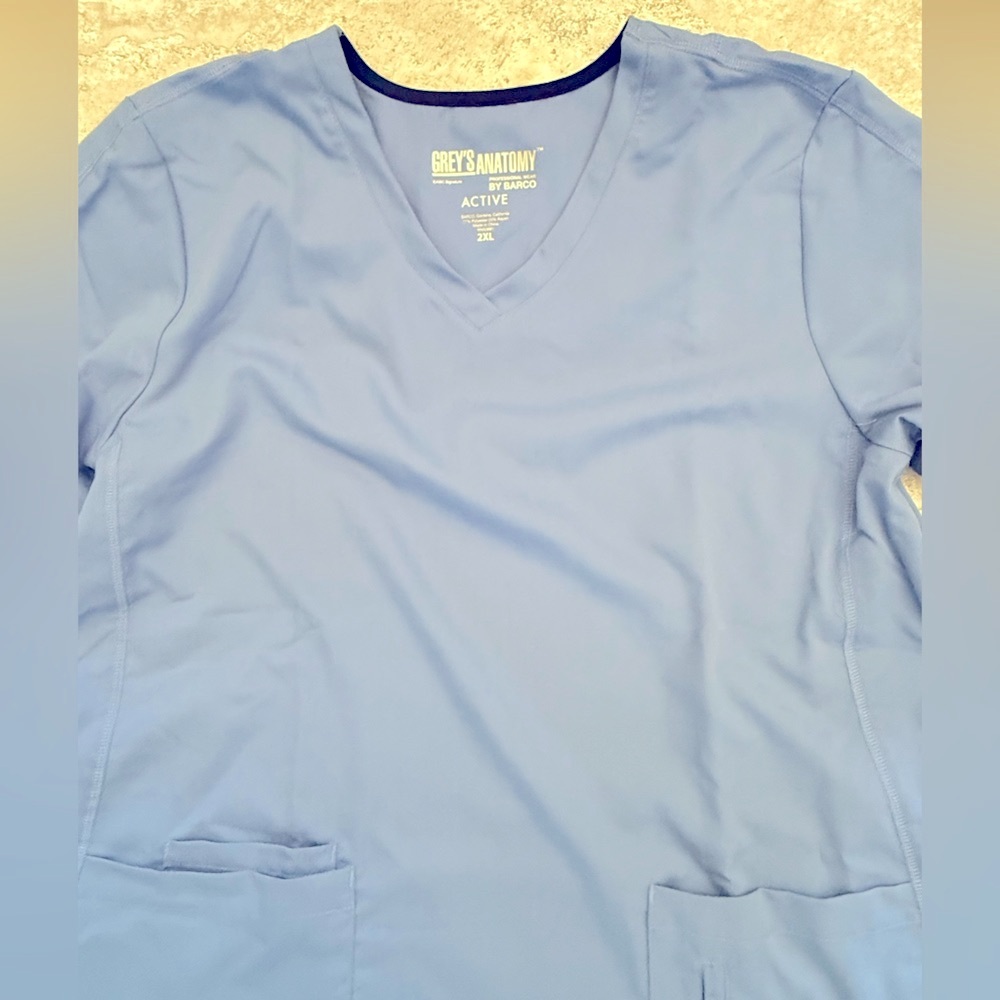 Barco Uniforms Women's Ceil Blue Scrub Top
